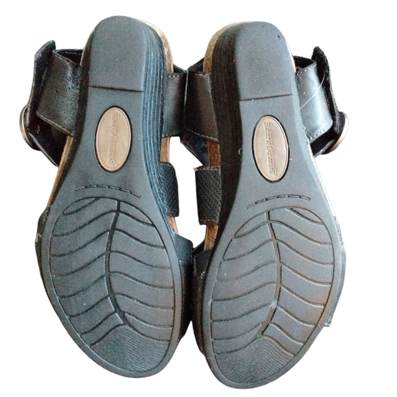 Earth Origins Hazel Sandals Black Strwp Leather Sandals Women's Size 7 M - Picture 9 of 13